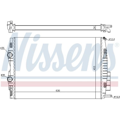 Nissens | Kühler, Motorkühlung | 637633