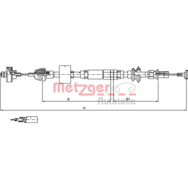 Metzger | Seilzug, Kupplungsbetätigung | 10.3159