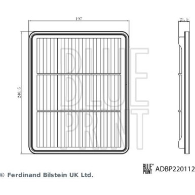 Blue Print | Luftfilter | ADBP220112