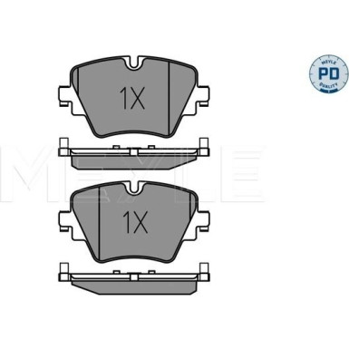 Meyle | Bremsbelagsatz, Scheibenbremse | 025 256 1718/PD