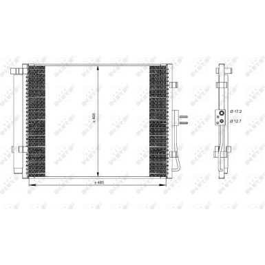 NRF | Kondensator, Klimaanlage | 35984