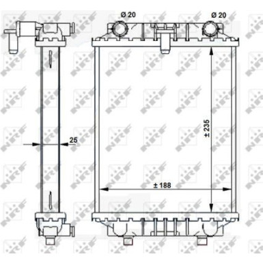 NRF | Kühler, Motorkühlung | 59183