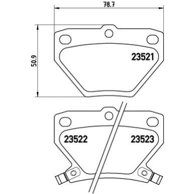 Brembo | Bremsbelagsatz, Scheibenbremse | P 83 052