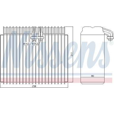 Nissens | Verdampfer, Klimaanlage | 92171