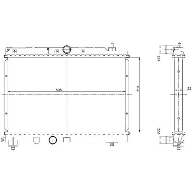 NRF | Kühler, Motorkühlung | 55306