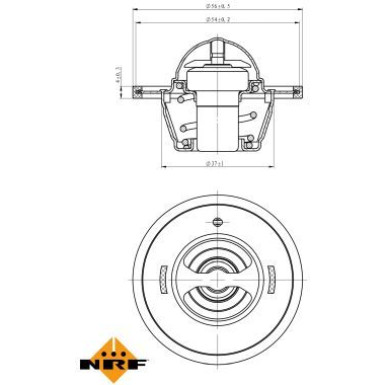 NRF | Thermostat, Kühlmittel | 725136