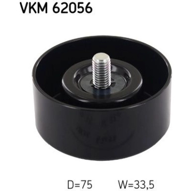 SKF | Umlenk-/Führungsrolle, Keilrippenriemen | VKM 62056