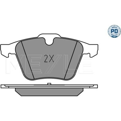 Meyle | Bremsbelagsatz, Scheibenbremse | 025 240 7920/PD