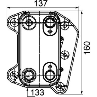 Mahle | Ölkühler, Motoröl | CLC 104 000P