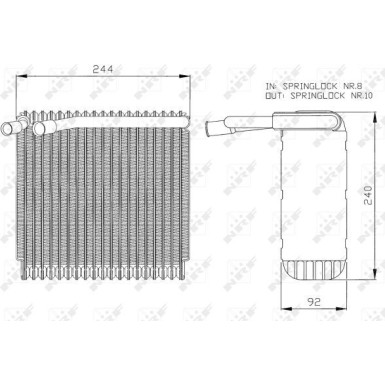 NRF | Verdampfer, Klimaanlage | 36027