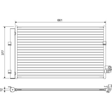 Valeo | Kondensator, Klimaanlage | 822647