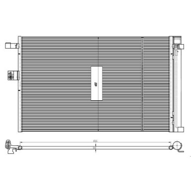 NRF | Kondensator, Klimaanlage | 350462