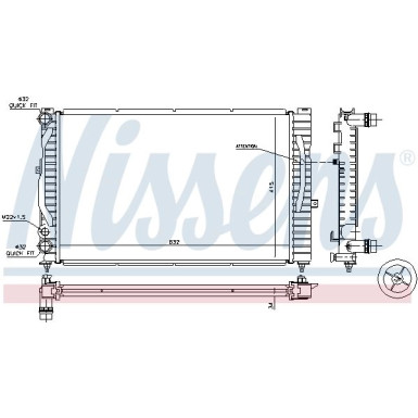 Nissens | Kühler, Motorkühlung | 60299