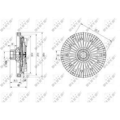 NRF | Kupplung, Kühlerlüfter | 49589