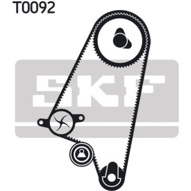 SKF | Wasserpumpe + Zahnriemensatz | VKMC 05121-2