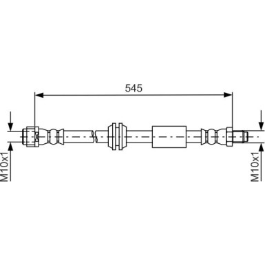 BOSCH | Bremsschlauch | 1 987 481 745