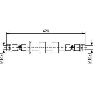 BOSCH | Bremsschlauch | 1 987 476 414