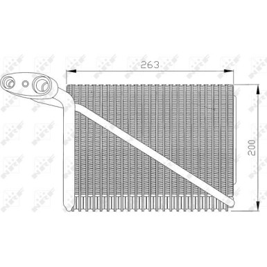 NRF | Verdampfer, Klimaanlage | 36077