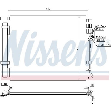 Nissens | Kondensator, Klimaanlage | 940272