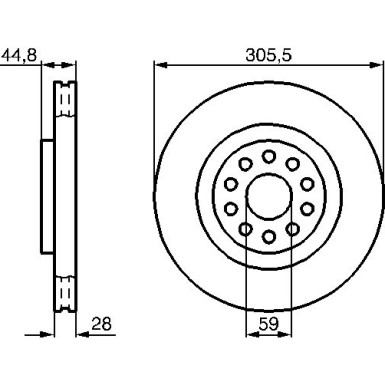 BOSCH | Bremsscheibe | 0 986 478 963