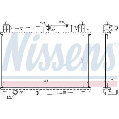 Nissens | Kühler, Motorkühlung | 68506