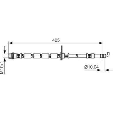 BOSCH | Bremsschlauch | 1 987 481 523