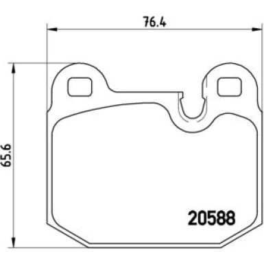 Brembo | Bremsbelagsatz, Scheibenbremse | P 06 006