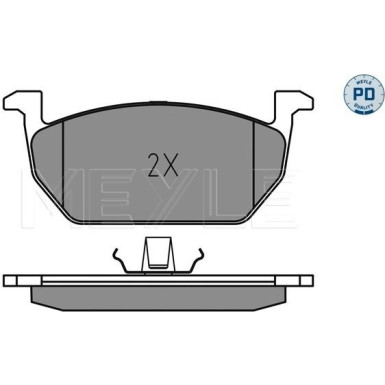 Meyle | Bremsbelagsatz, Scheibenbremse | 025 220 3517/PD