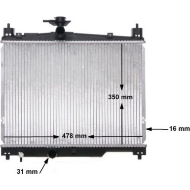 Mahle | Kühler, Motorkühlung | CR 539 000S