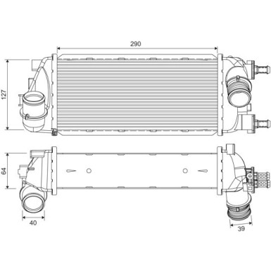 Valeo | Ladeluftkühler | 818695