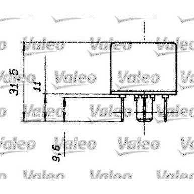 Valeo | Relais, Arbeitsstrom | 643818