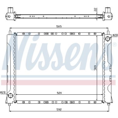 Nissens | Kühler, Motorkühlung | 642161