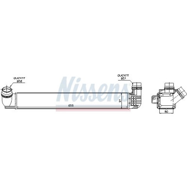 Nissens | Ladeluftkühler | 96545