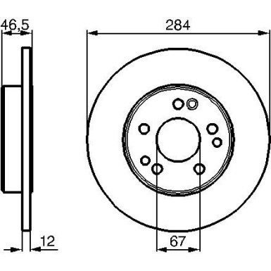 BOSCH | Bremsscheibe | 0 986 478 187