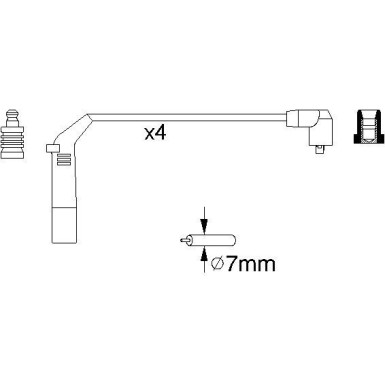 BOSCH | Zündleitungssatz | 0 986 356 898