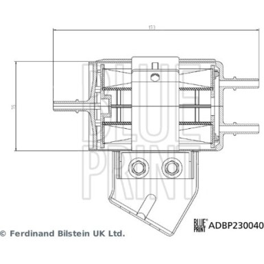 Blue Print | Kraftstofffilter | ADBP230040