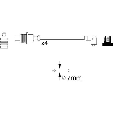 BOSCH | Zündleitungssatz | 0 986 356 767