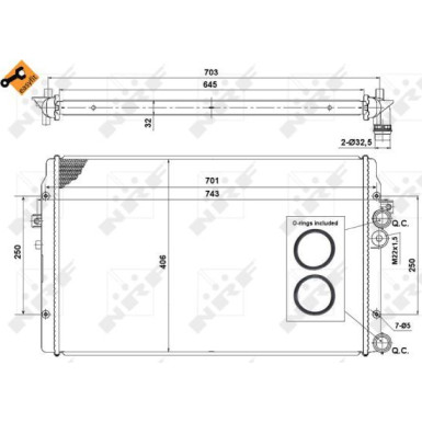 NRF | Kühler, Motorkühlung | 58334