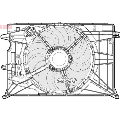 Denso | Lüfter, Motorkühlung | DER09074