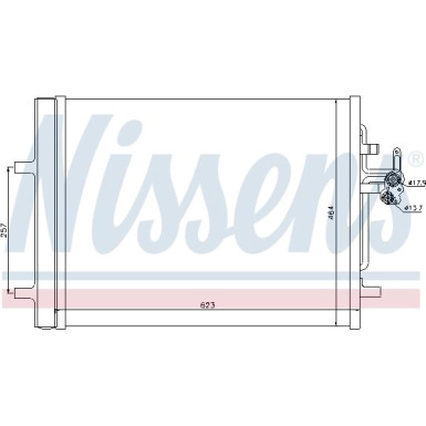 Nissens | Kondensator, Klimaanlage | 940155