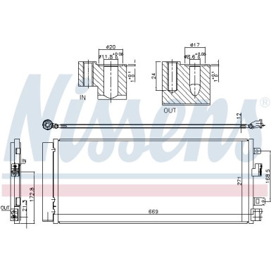 Nissens | Kondensator, Klimaanlage | 940568