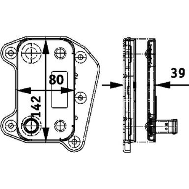 Mahle | Ölkühler, Motoröl | CLC 52 000P