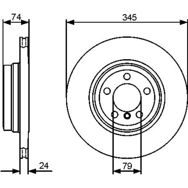 BOSCH | Bremsscheibe | 0 986 479 440