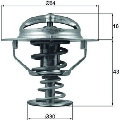 Mahle | Thermostat, Kühlmittel | TX 114 82D