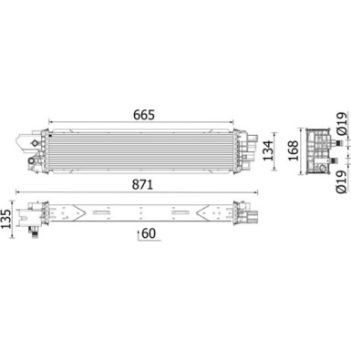 Mahle | Ladeluftkühler | CI 664 000P