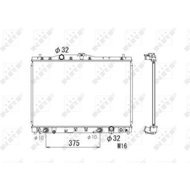 NRF | Kühler, Motorkühlung | 53677