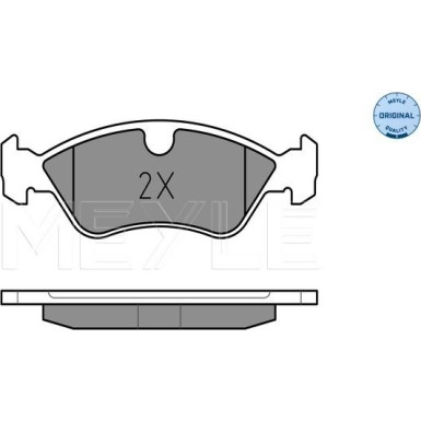 Meyle | Bremsbelagsatz, Scheibenbremse | 025 218 6217