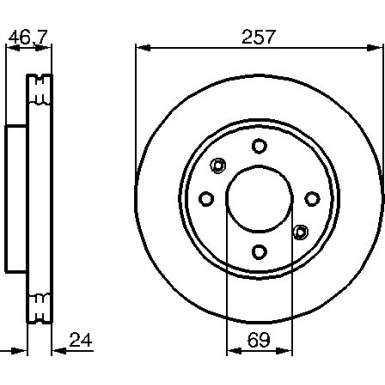 BOSCH | Bremsscheibe | 0 986 479 207