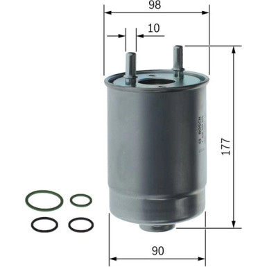 BOSCH | Kraftstofffilter | F 026 402 850