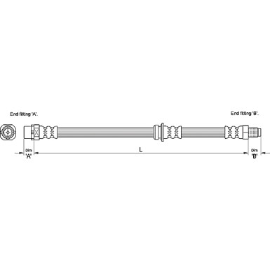 Metzger | Bremsschlauch | 4110269